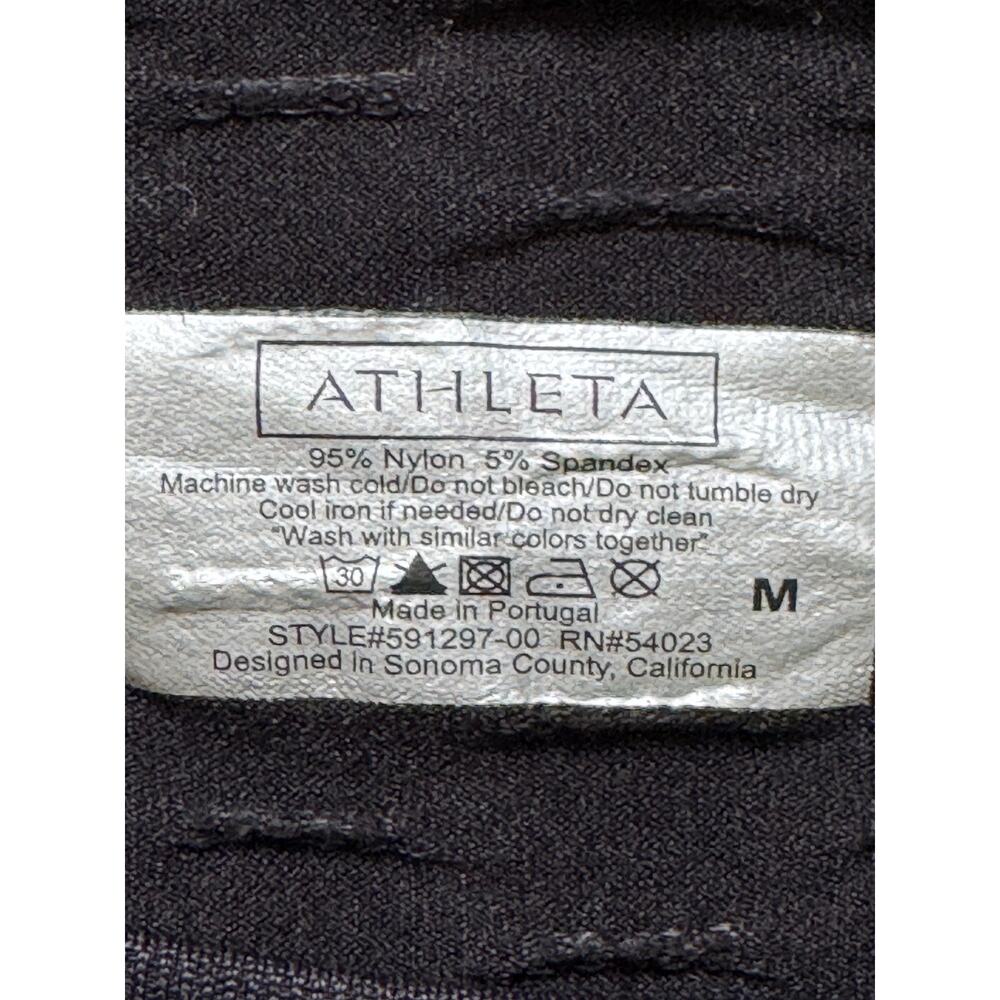 Athleta Black Long Sleeve Stretchy Tunic Top Style# 591297 Women's Size M - Picture 5 of 8
